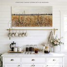 This cottagecore wall art by Toe Fish Art features lush wildflowers in a vintage floral landscape, evoking warmth and natural beauty. Add optional bible verse "Be Still And Know That I Am God"—Psalm 46:10 for meaningful faith-based decor. Be surrounded by decor you LOVE! Choose premium framed canvas or durable outdoor metal. Toe Fish Art makes artisan wall art with American materials. Proudly Made in the USA, each piece is expertly constructed with genuine craftsmanship, heritage quality, and rustic charm.