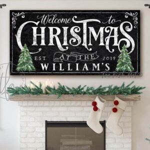 Christmas Welcome Sign