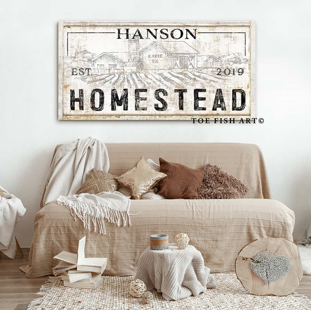 Family Farmhouse Personalize-able Sign