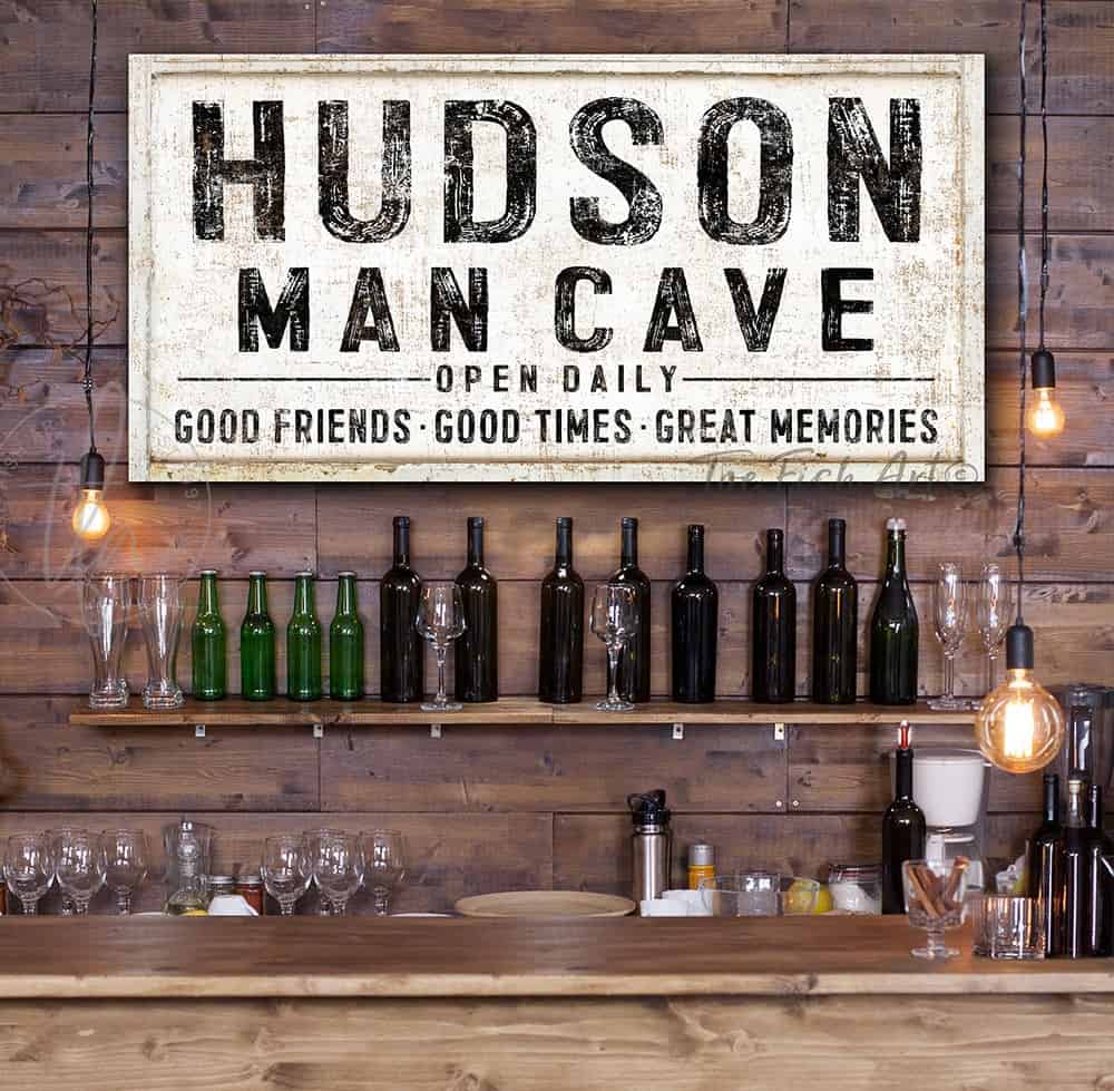Personalized Man Cave Sign Toefishart