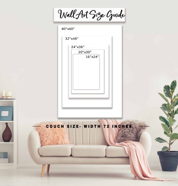 ToeFishArt 40x60 Vertical Wall Art Sizing Guide. Original, custom, personalized wall decor signs. Canvas, Wood or Metal. Rustic modern farmhouse, cottagecore, vintage, retro, industrial, Americana, primitive, country, coastal, minimalist.