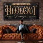 Hideout Lounge Sign handmade by ToeFishArt. Original, custom, personalized wall decor signs. Canvas, Wood or Metal. Rustic modern farmhouse, cottagecore, vintage, retro, industrial, Americana, primitive, country, coastal, minimalist.
